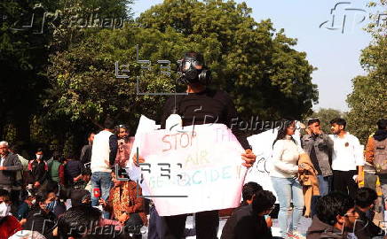 Protest against toxic air pollution in Delhi