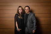 O ex-piloto de F1 Felipe Massa e a sua mulher, a empresária Anna Raffaela Bassi