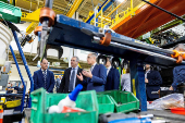 Canada's Prime Minister Mark Carney makes a campaign stop in Saint-Eustache