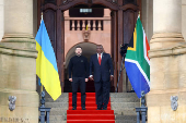 Ukraine's President Volodymyr Zelenskiy visits South Africa