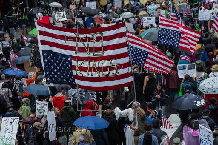 No Kings Protest against Donald Trump in New York