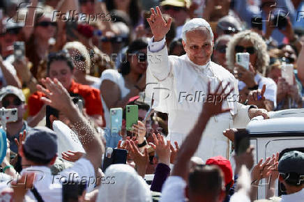 Pope Leo XIV holds general audience in St. Peter's Square, at the Vatican