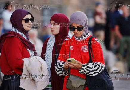 Demonstration in support for Palestinians in Gaza, in Copenhagen