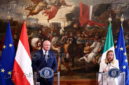 Italian Prime Minister Giorgia Meloni meets Austrian Chancellor Christian Stocker in Rome