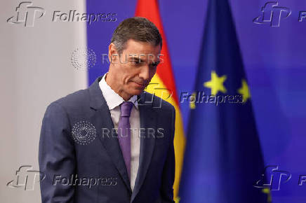 Spanish Prime Minister Sanchez holds a presser before summer break, in Madrid