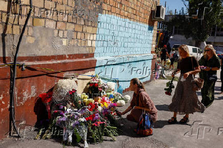 Aftermath of a Russian missile attack in Kyiv