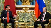 Russia's President Vladimir Putin meets Qatar's Emir Tamim bin Hamad Al Thani in Moscow