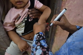 Polio vaccination campaign in Pakistan