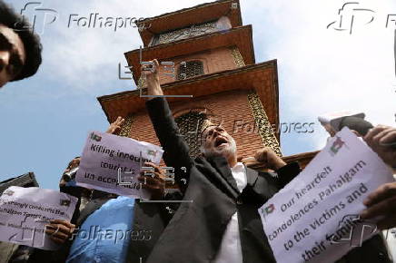 People protest in Srinagar to condemn Pahalgam deadly attack