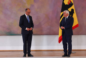 Incoming German cabinet members receive certificate of appointment in Berlin