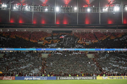 Partida entre Flamengo x LDU (EQU) no Maracanã.
