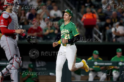 MLB: Los Angeles Angels at Athletics