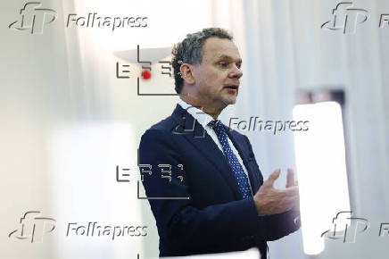 Dutch Foreign Minister Caspar Veldkamp holds press conference in Beijing