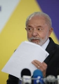 Lula em coletiva de imprensa sobre balanço do governo