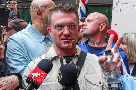 Anti-immigration activist Stephen Yaxley-Lennon at Westminster Magistrates' Court, in London