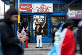 Protest against federal immigration sweeps, in San Francisco