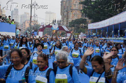 FILE PHOTO: TATA Mumbai Marathon, in Mumbai