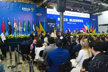 Presidente Lula e vice Alckmin na abertura do Brics