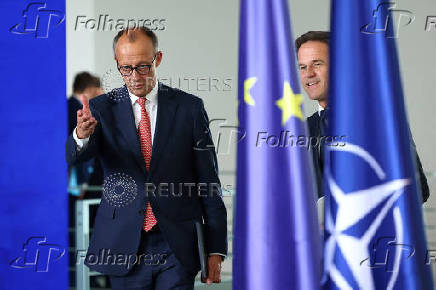 German Chancellor Merz and NATO Secretary General Rutte meet in Berlin