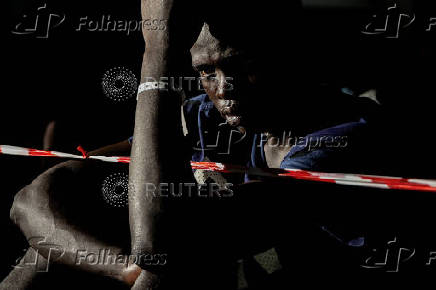 Newly-arrived migrants on the island of Crete