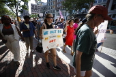 'Good Trouble Lives On' march for civil and human rights in Boston