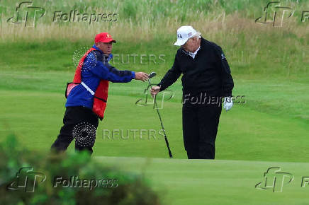U.S. President Trump visits Scotland