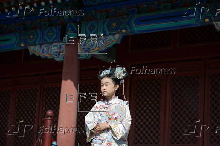 People visit the Forbidden City in Beijing