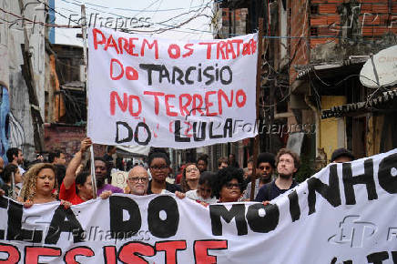 Desapropriação favela do Moinho causa protesto dos moradores