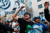 Argentine worker's unions protest President Javier Milei's administration during May Day celebrations