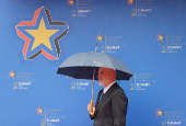 European Political Community Summit at Skanderbeg square in Tirana