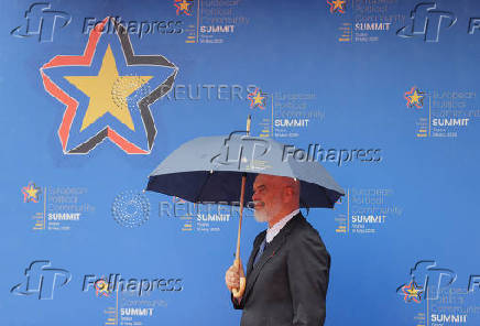 European Political Community Summit at Skanderbeg square in Tirana