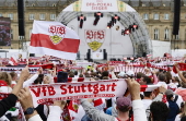 DFB Cup celebration of VfB Stuttgart in Stuttgart