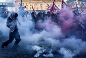 Protest in solidarity with Palestine in Naples