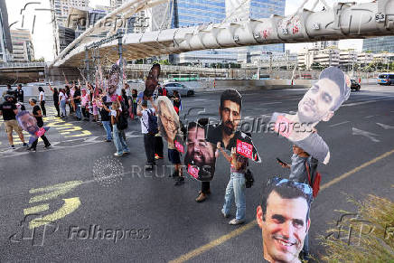 Protest calling for the release of all hostages in Tel Aviv