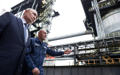 Russian President Vladimir Putin visits the Magnitogorsk Iron and Steel Works