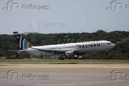 Deportation flight with Venezuelan migrants from the U.S., in Maiquetia