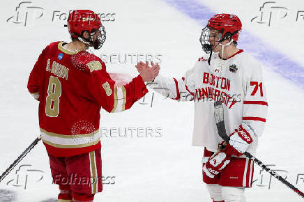 Folhapress - Fotos - NCAA Hockey: Frozen Four