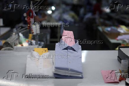 Gambert Shirts manufacturing factory amid new tarrifs enacted by the Trump administration in Newark, New Jersey