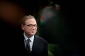 US National Economic Council director Hassett addresses the media in Washington