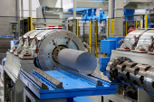 Magna Aluminum Profile's new facility is North America's fully-electric and automated aluminum extrusion line, in Salaberry de Valleyfield