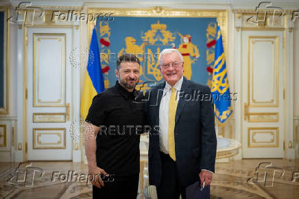 Ukraine's President Zelenskiy meets with U.S. Special Envoy for Ukraine Kellogg, in Kyiv