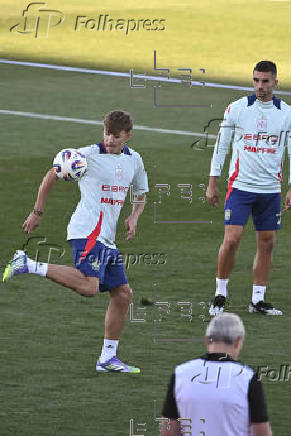 Entrenamiento de la selección española