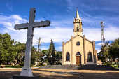 Fachada da Paróquia do Senhor Bom Jesus Mineiros do Tietê