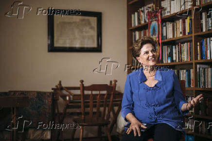 A ex-presidente Dilma Rousseff concede entrevista