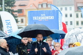 Polish presidential candidate Rafal Trzaskowski campaigns in Zgorzelec