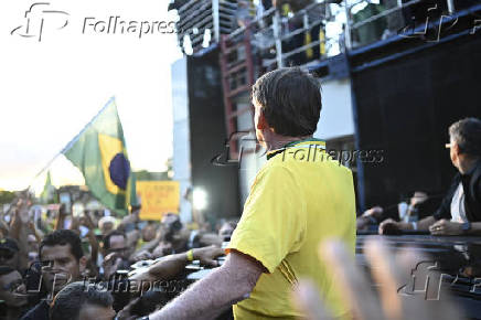 Bolsonaro ato pela anistia em Brasília