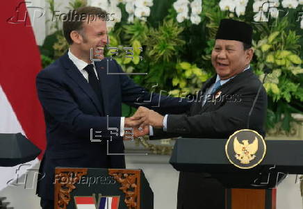France's President Emmanuel Macron visits Indonesia