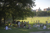 O dia da independência de 4 de julho é comemorado no Central Park Great Lawn.