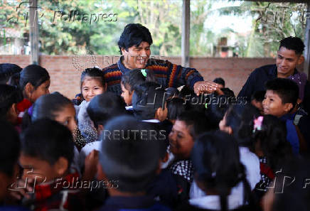Former Bolivian President Evo Morales promotes ?null voting? in the upcoming general election