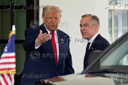 U.S. President Donald Trump meets Canadian Prime Minister Mark Carney in Washington